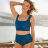 Mykonos Navy Olivia Swim Crop -Clothing Promotional Store 2369A8539final