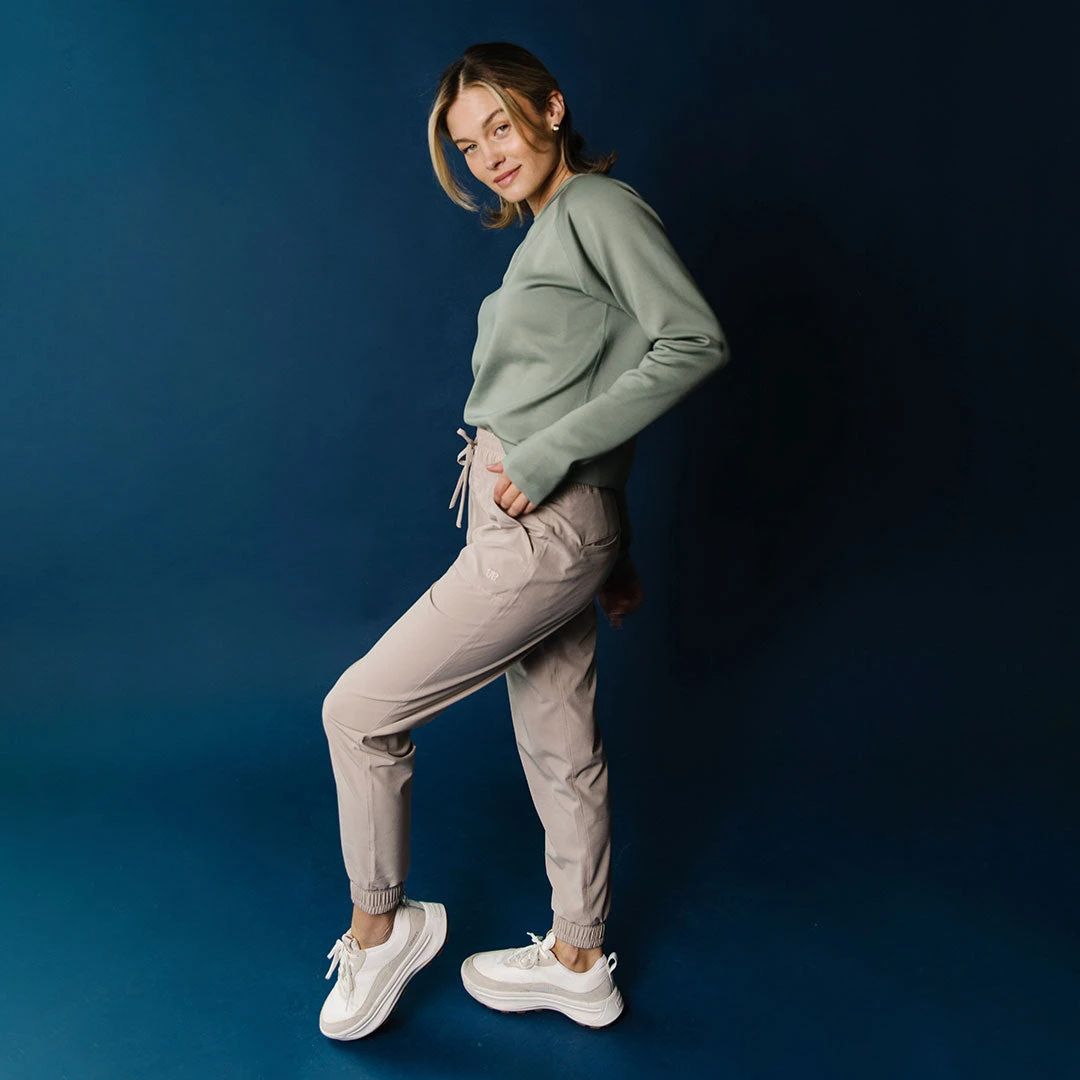 Olive Neo Crop Sweatshirt 6 Olive Neo Crop Sweatshirt - Image 4