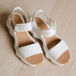 Sorel Kinetic Impact Y-Strap High Sandal, Sea Salt -Clothing Promotional Store 369A0014final