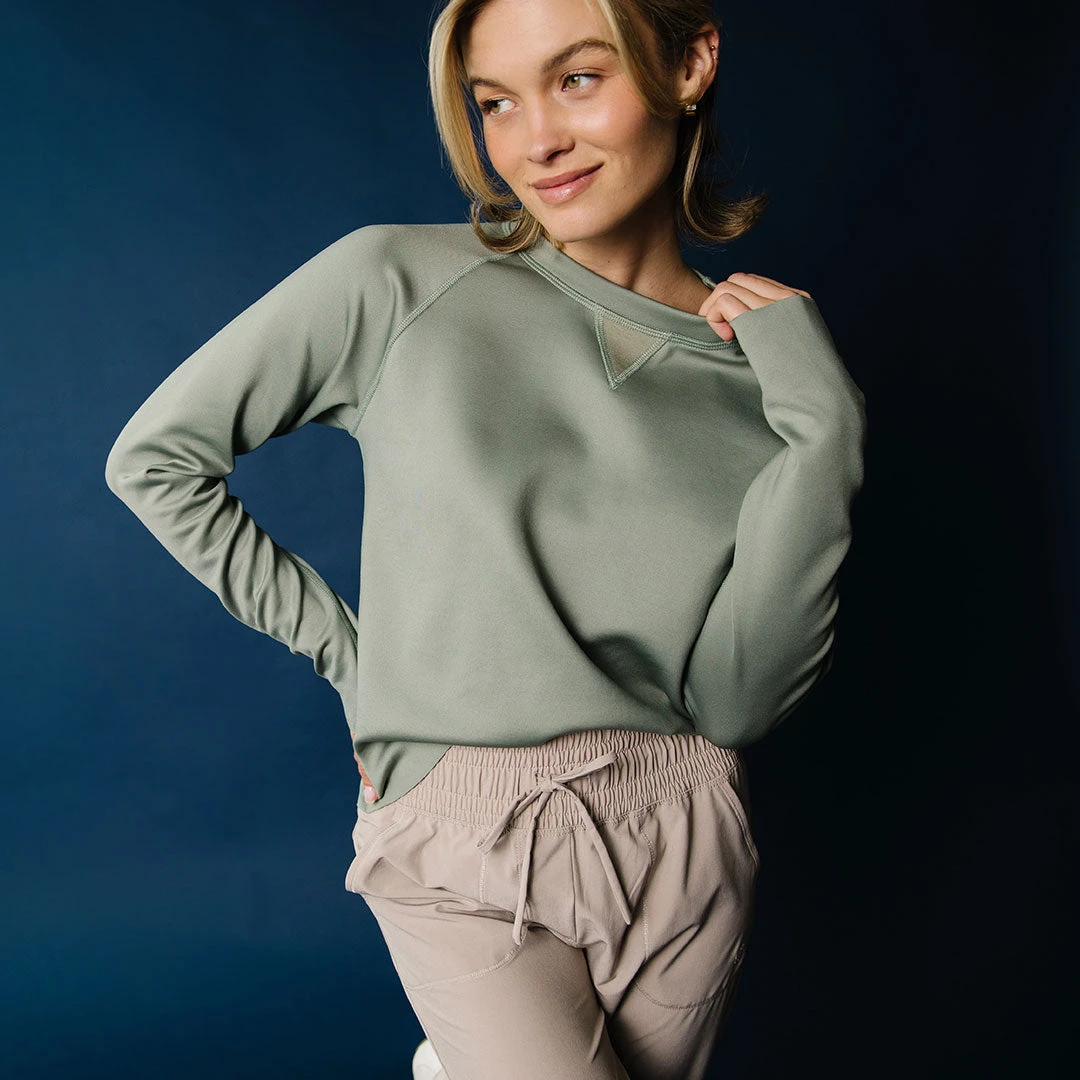 Olive Neo Crop Sweatshirt 3 Olive Neo Crop Sweatshirt