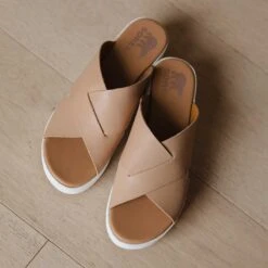 Sorel Cameron Flatform Mule, Honest Beige -Clothing Promotional Store 369A0059final