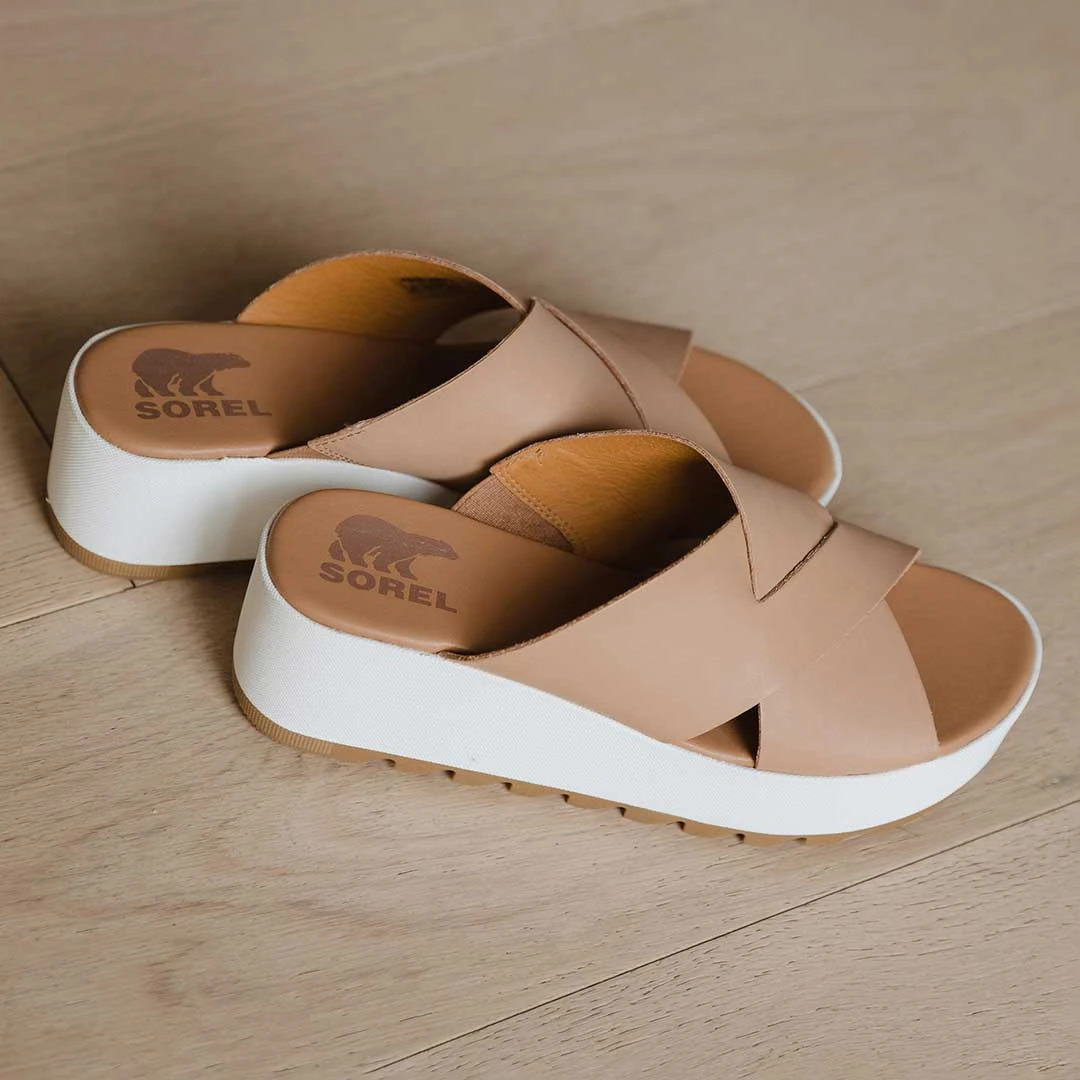 Sorel Cameron Flatform Mule, Honest Beige/Sea Salt 4 Sorel Cameron Flatform Mule, Honest Beige/Sea Salt - Image 2