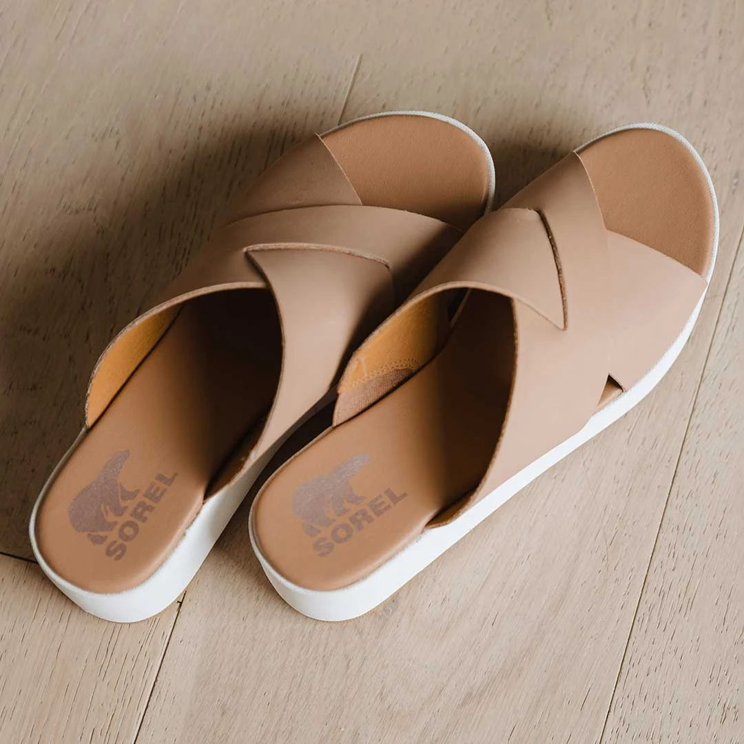 Sorel Cameron Flatform Mule, Honest Beige/Sea Salt 3 Sorel Cameron Flatform Mule, Honest Beige/Sea Salt