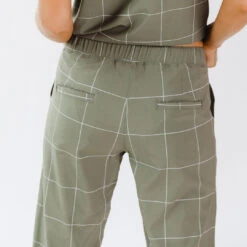 Sage Windowpane Jetsetters -Clothing Promotional Store 369A0078final 1