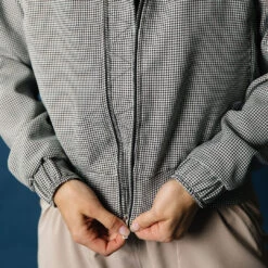 Dagny Houndstooth Bomber 14 Dagny Houndstooth Bomber -Clothing Promotional Store 369A0230finnal