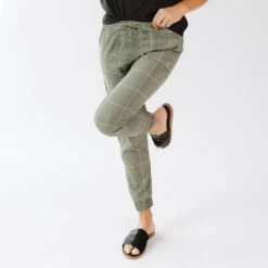 Sage Windowpane Jetsetters -Clothing Promotional Store 369A0344final 1