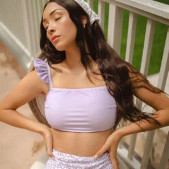 Periwinkle Bella Crop Top -Clothing Promotional Store 369A0403final