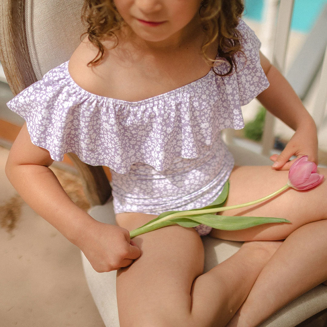 Mini Wave One-Piece, Lilac 4 Mini Wave One-Piece, Lilac - Image 2