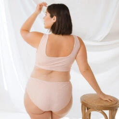 Pink Checkers Olivia Swim Crop -Clothing Promotional Store 369A0515final