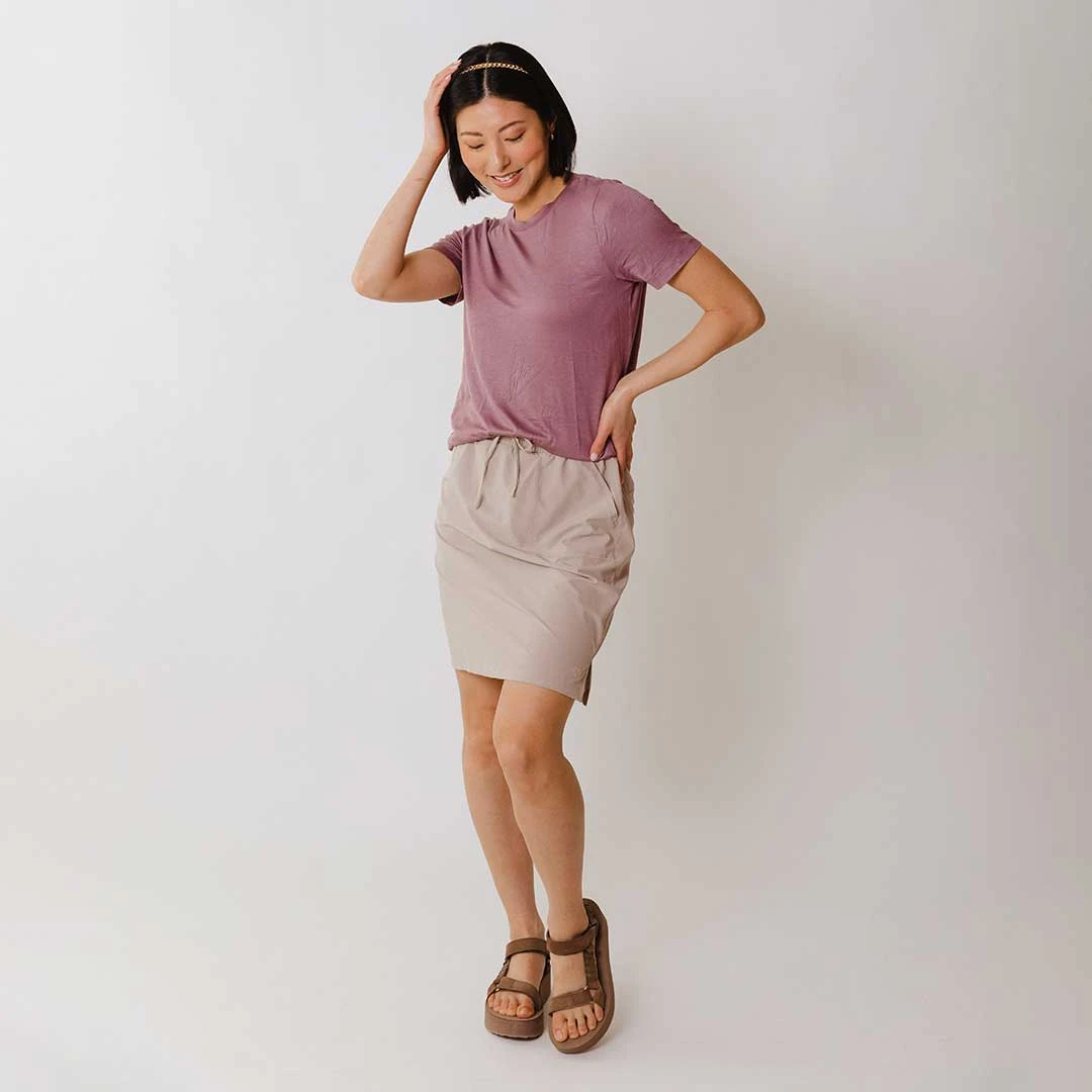 Boyfriend Tee, Dark Mauve 7 Boyfriend Tee, Dark Mauve - Image 5