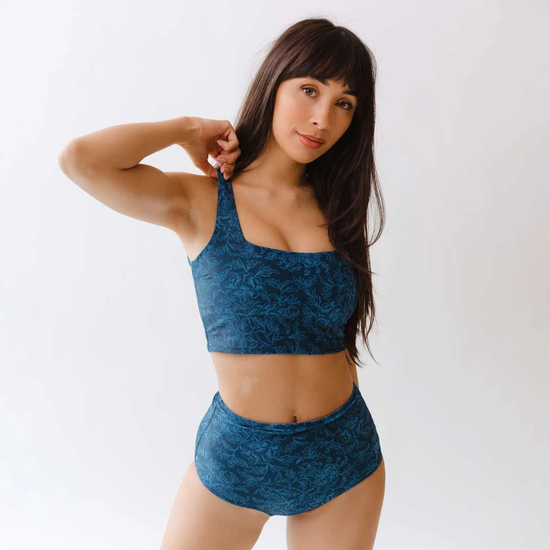 Mykonos Navy Olivia Swim Crop 7 Mykonos Navy Olivia Swim Crop - Image 5