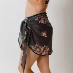 Rose Black Sarong 9 Rose Black Sarong -Clothing Promotional Store 369A0677final 1
