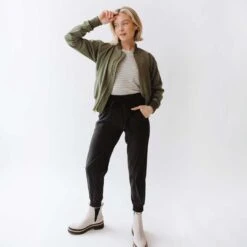 Sage Bomber Jacket -Clothing Promotional Store 369A0872final