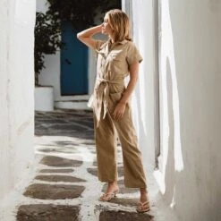 City Jumpsuit, Brown Canvas 20 City Jumpsuit, Brown Canvas -Clothing Promotional Store 369A1209final