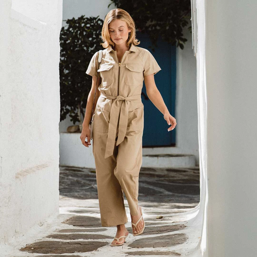 City Jumpsuit, Brown Canvas 12 City Jumpsuit, Brown Canvas - Image 10