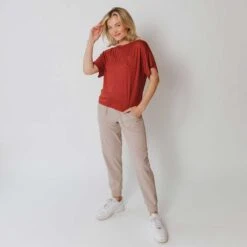 Boxy Tee, Pale Brick -Clothing Promotional Store 369A1302final 1