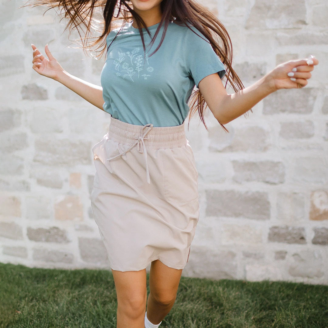 Wildflower Tee, Blue 8 Wildflower Tee, Blue - Image 6