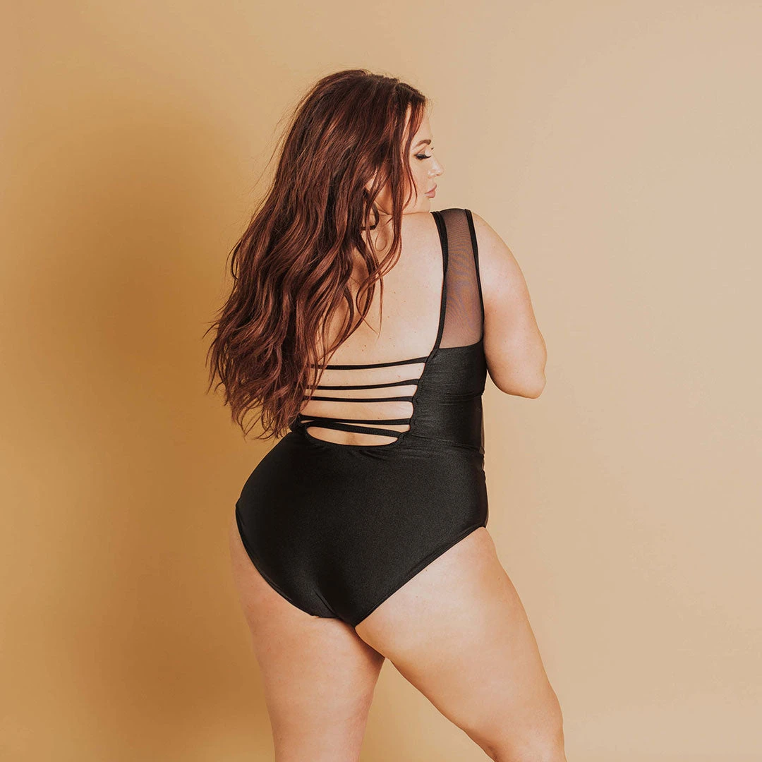 The Maria, Black Mesh One-Piece Swimsuit 9 The Maria, Black Mesh One-Piece Swimsuit - Image 7