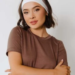 Boyfriend Tee, Cocoa -Clothing Promotional Store 369A1455final 1