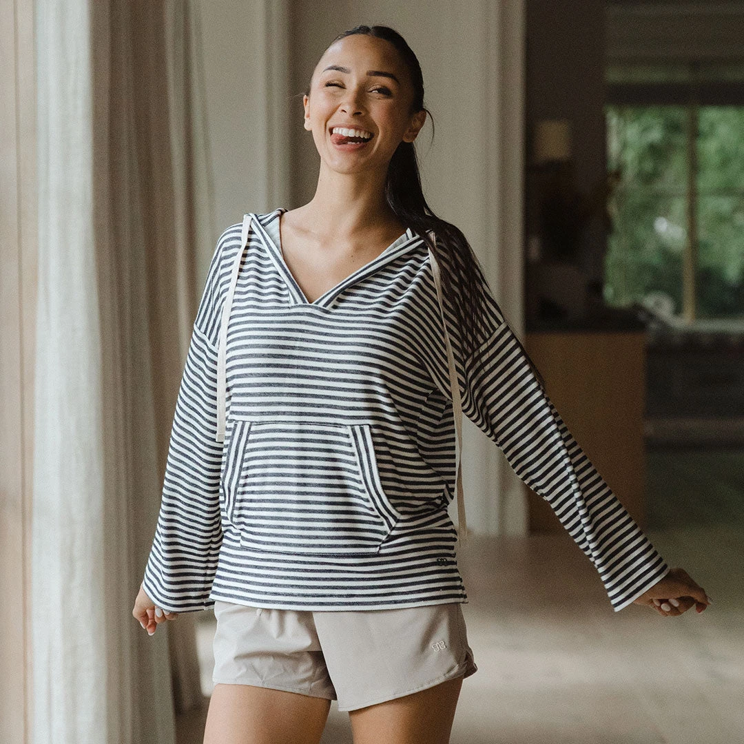 Sailor Stripe Hoodie, Navy Stripe 12 Sailor Stripe Hoodie, Navy Stripe - Image 10