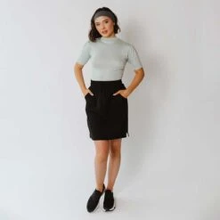 Puff Sleeve Tee, Aqua Chambray 15 Puff Sleeve Tee, Aqua Chambray -Clothing Promotional Store 369A1573final e43eb8eb 26e8 4066 b586 ec7ae51e3b61