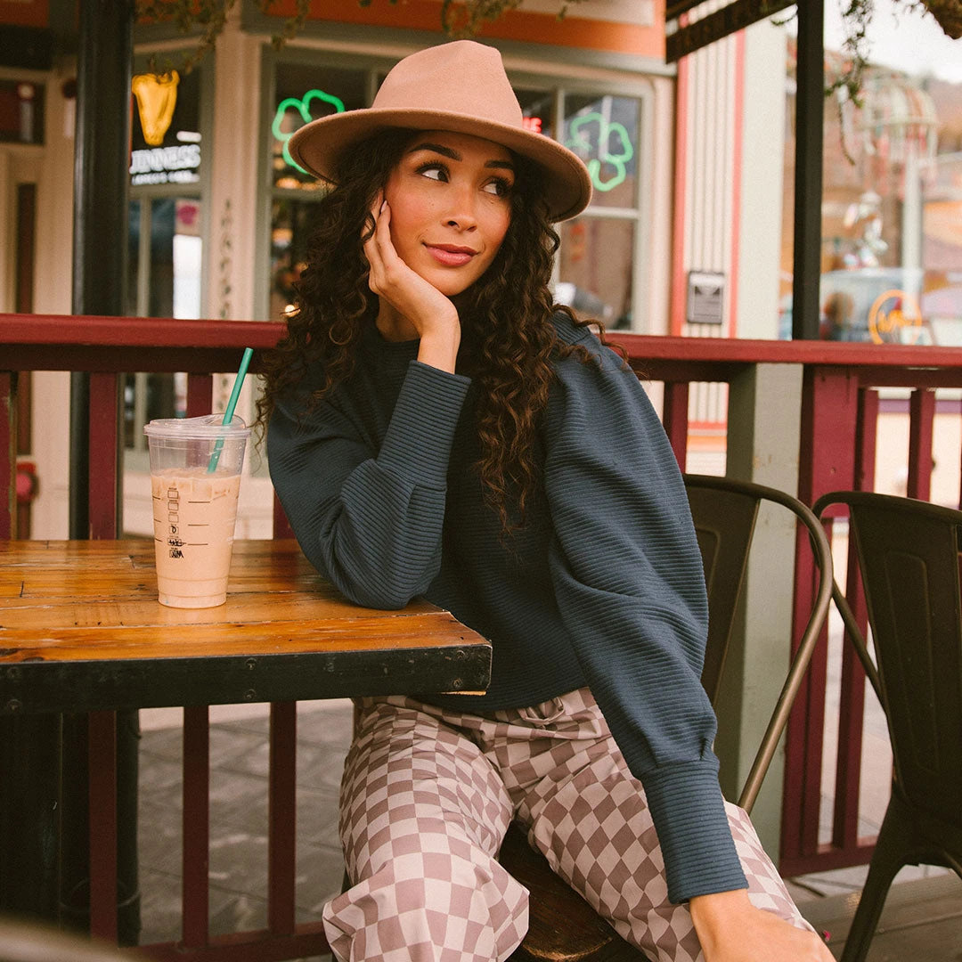 Atlas Ribbed Sweater, Navy 9 Atlas Ribbed Sweater, Navy - Image 7