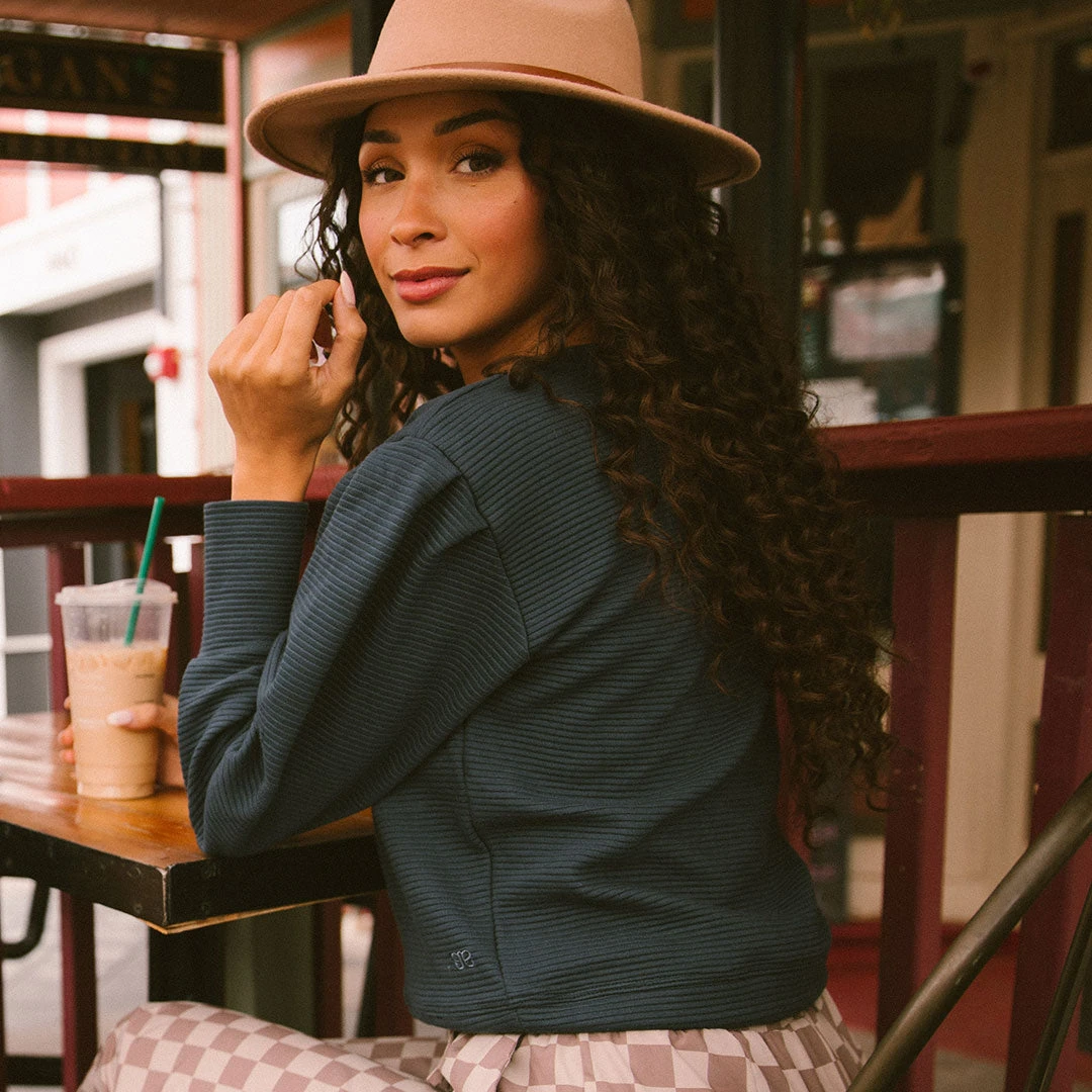 Atlas Ribbed Sweater, Navy 10 Atlas Ribbed Sweater, Navy - Image 8