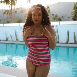 The Natalie One-Piece, Summer Stripe 11 The Natalie One-Piece, Summer Stripe -Clothing Promotional Store 369A1814final