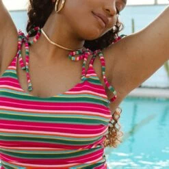 The Natalie One-Piece, Summer Stripe 12 The Natalie One-Piece, Summer Stripe -Clothing Promotional Store 369A1884final