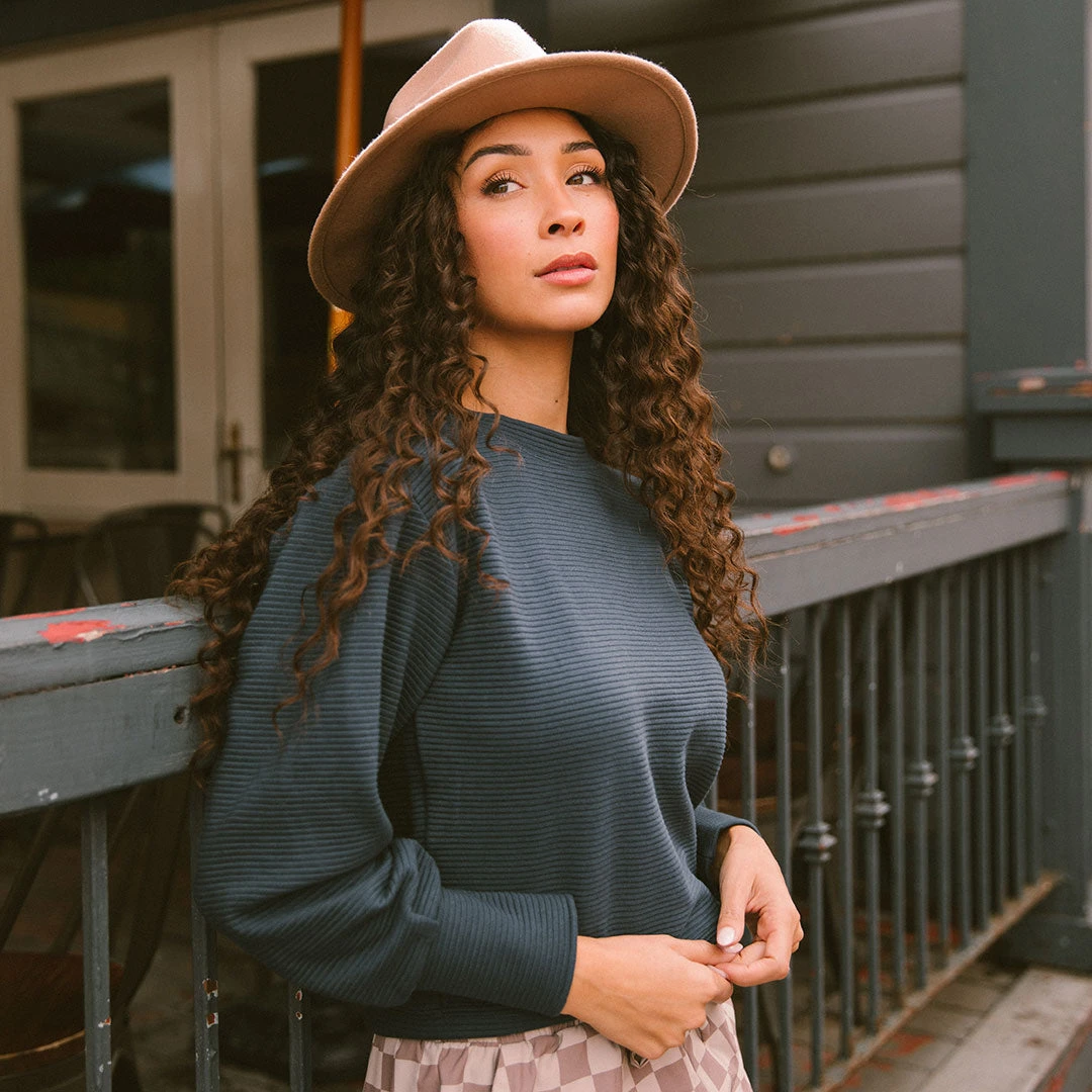 Atlas Ribbed Sweater, Navy 8 Atlas Ribbed Sweater, Navy - Image 6