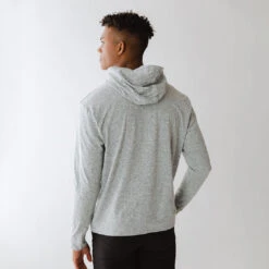 Men's Travel Hoodie, Heather Grey 9 Men's Travel Hoodie, Heather Grey -Clothing Promotional Store 369A2075final