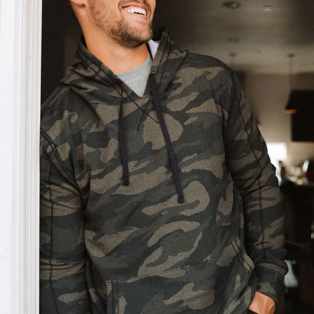 Men's Hoodie, Green Camo 6 Men's Hoodie, Green Camo - Image 4