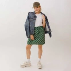 Cher Skirt, Green Check 16 Cher Skirt, Green Check -Clothing Promotional Store 369A2587final 6246f10c 993b 42ba 9333 fbc95e4fbaf9