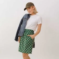 Cher Skirt, Green Check 13 Cher Skirt, Green Check -Clothing Promotional Store 369A2601final fb7edc00 0582 4fe1 88fc 1b1a62230cc1