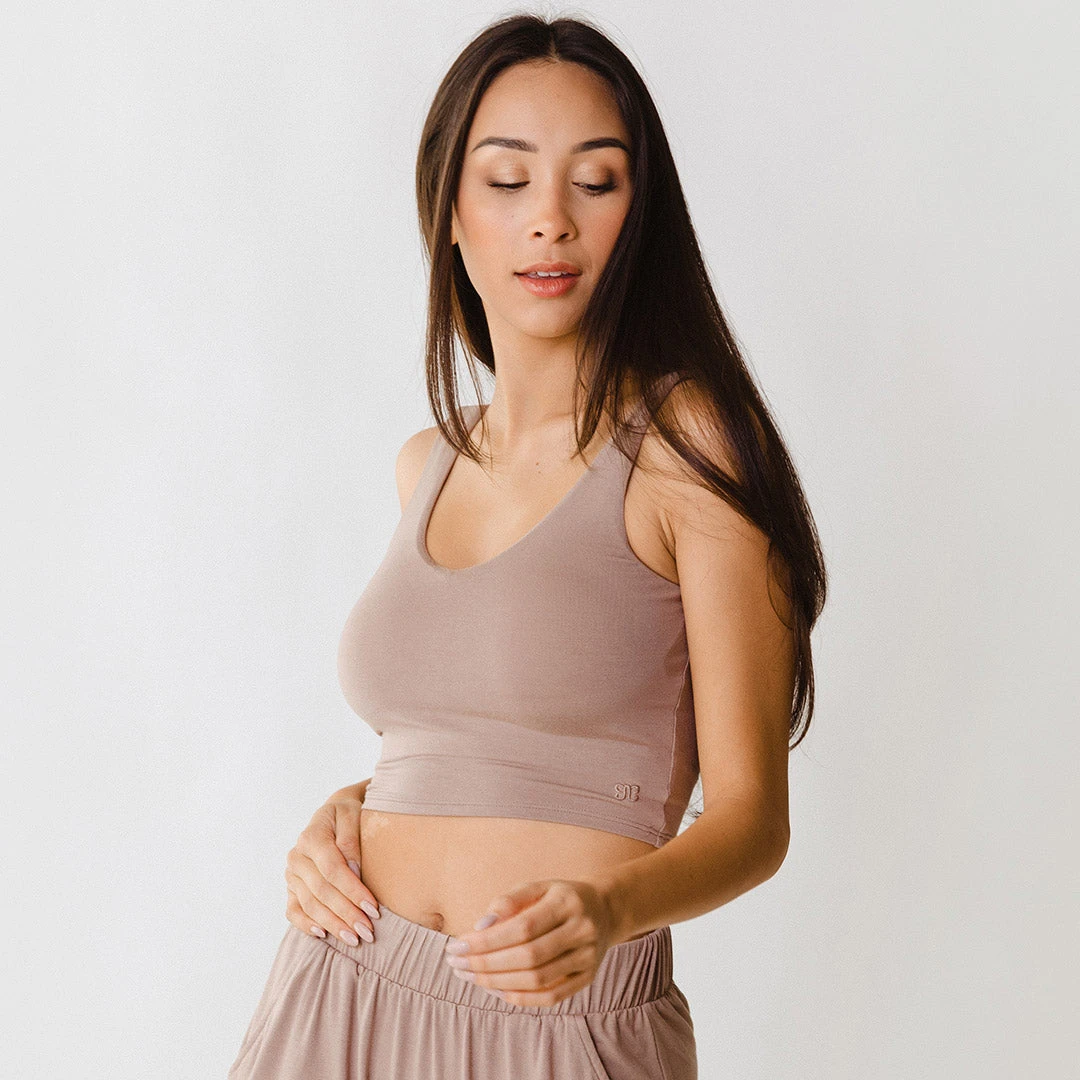 Serenity Focus Tank, Mocha 3 Serenity Focus Tank, Mocha