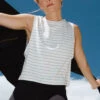 Venus Tank, Grey Venice Stripe