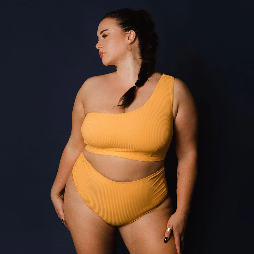 Groove Icon Swim Crop, Marigold 11 Groove Icon Swim Crop, Marigold - Image 9