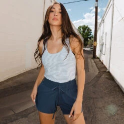 Indigo Lunge Shorts 14 Indigo Lunge Shorts -Clothing Promotional Store 369A2998final 1