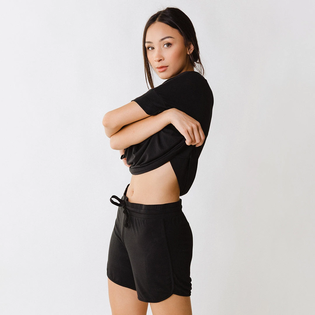 Serenity Shorts, Black 6 Serenity Shorts, Black - Image 4