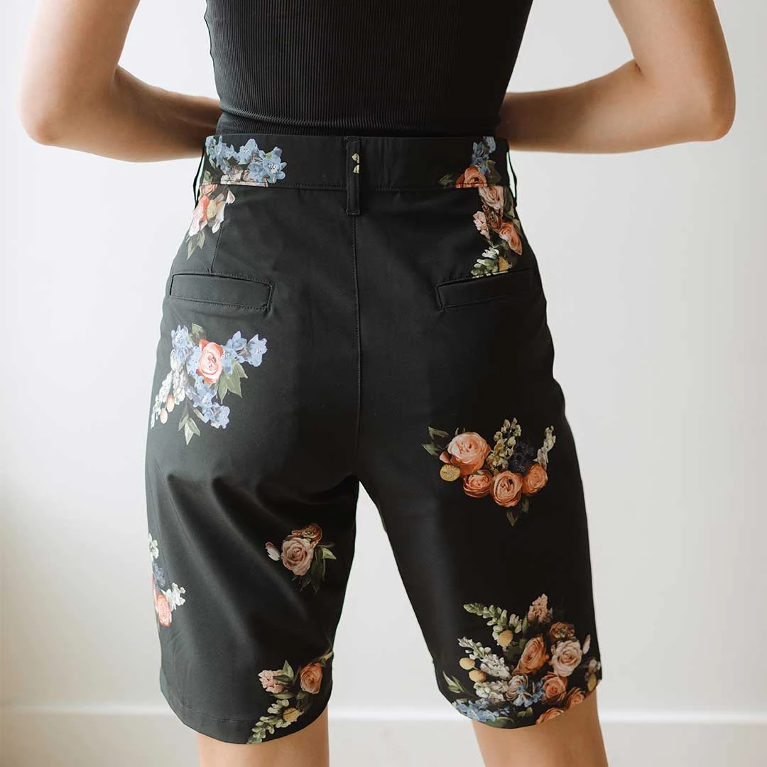 Rose Black Bermuda Shorts 4 Rose Black Bermuda Shorts - Image 2
