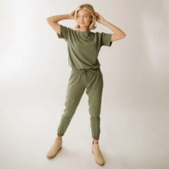 Everyday Jumpsuit, Sage -Clothing Promotional Store 369A3320final 5a576a81 cb28 4547 8d46 7ce96413e430 1