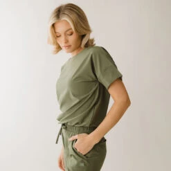 Everyday Jumpsuit, Sage -Clothing Promotional Store 369A3333final