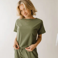 Everyday Jumpsuit, Sage -Clothing Promotional Store 369A3368final 1