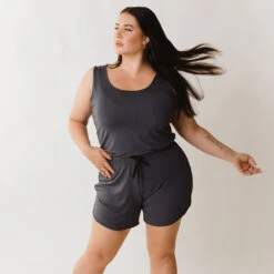 Clothing Promotional Store 19 Serenity Tank Romper, Storm