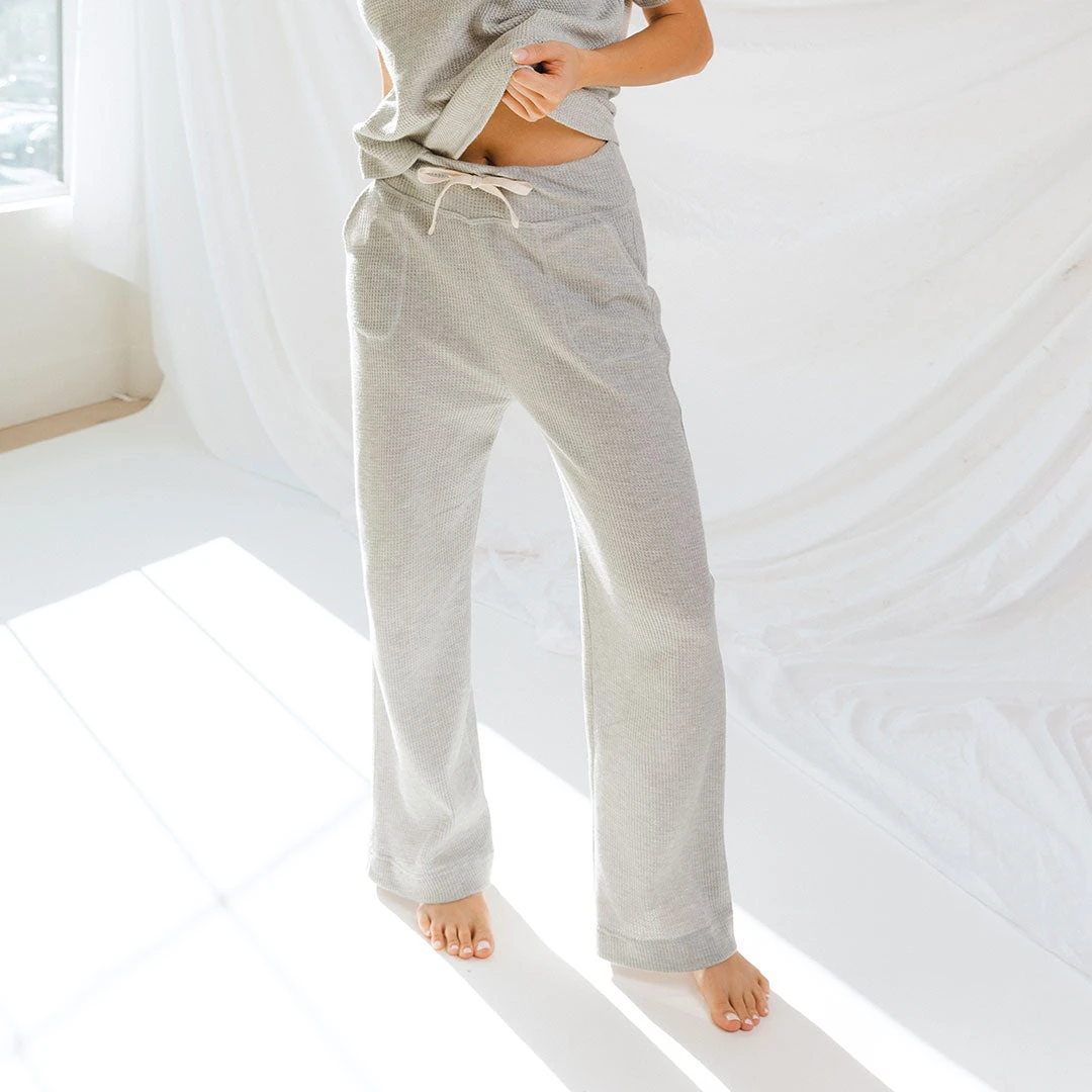 Waffle Loungers, Charcoal 5 Waffle Loungers, Charcoal - Image 3