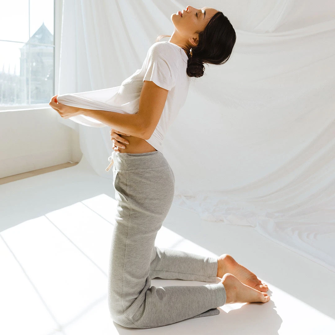 Waffle Loungers, Charcoal 7 Waffle Loungers, Charcoal - Image 5