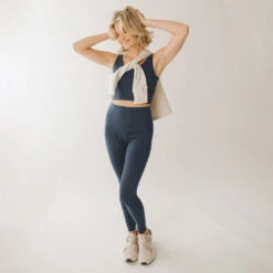 Intention Flow Leggings, Navy 14 Intention Flow Leggings, Navy -Clothing Promotional Store 369A3599final copy