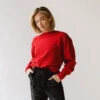 Atlas Ribbed Sweater, Crimson -Clothing Promotional Store 369A3683final