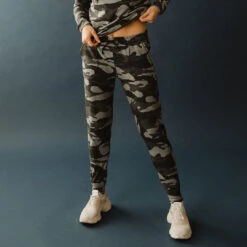 At Ease Joggers, Grey Camo