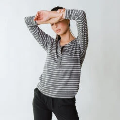 Henley, Charcoal -Clothing Promotional Store 369A3950final